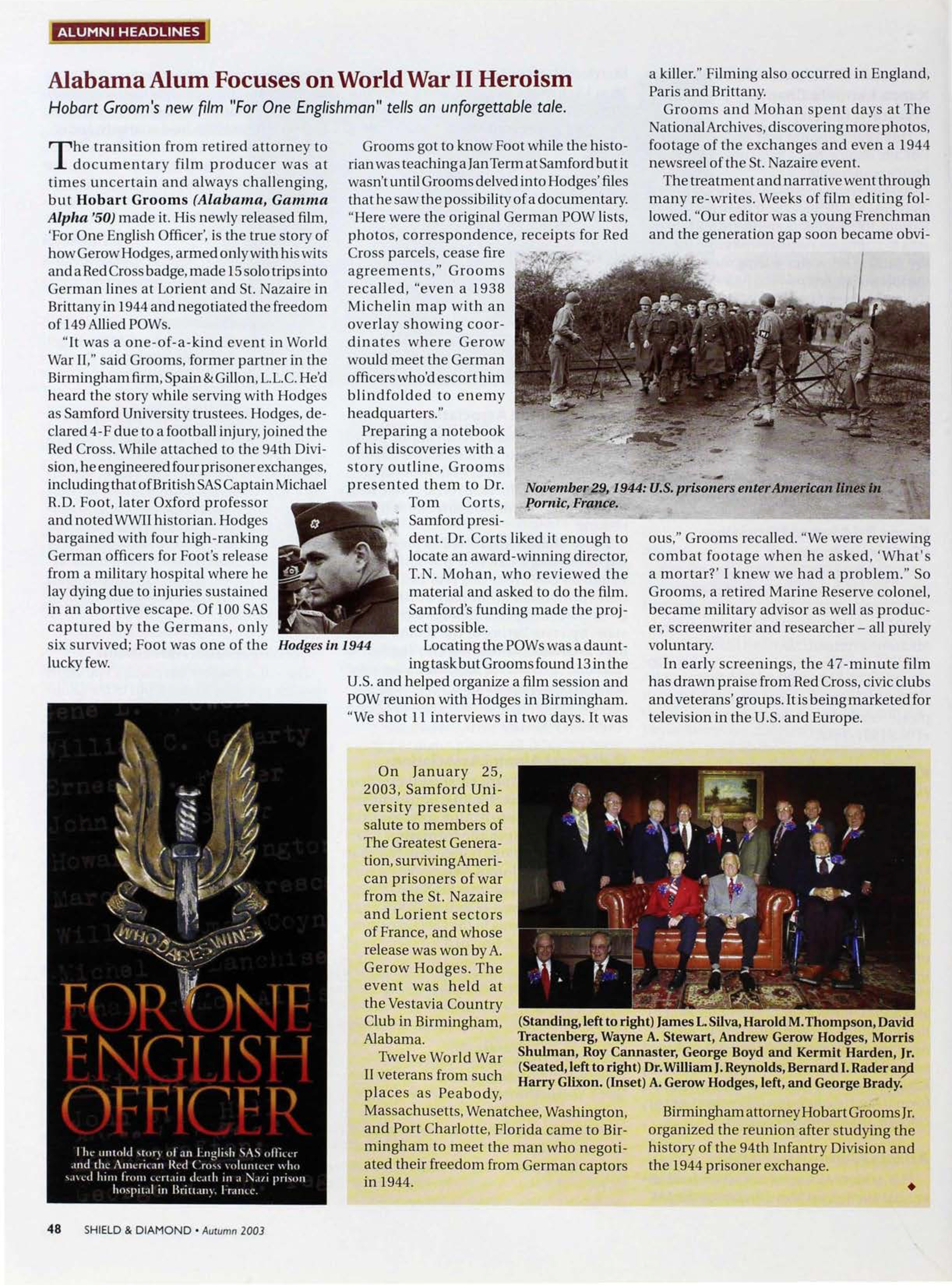 On January 25, 2003, Samford University...